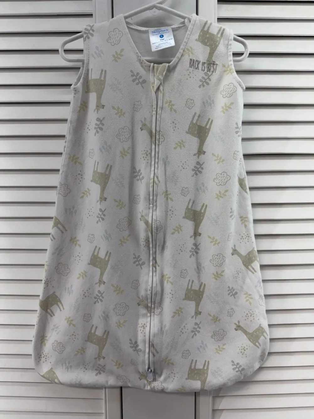 Halo size 0-6M Baby Sleep sack Bag Pajama - Neutral Deer Print